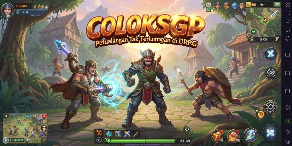 Tampilan utama gameplay COLOKSGP dengan aksi pertarungan yang seru.