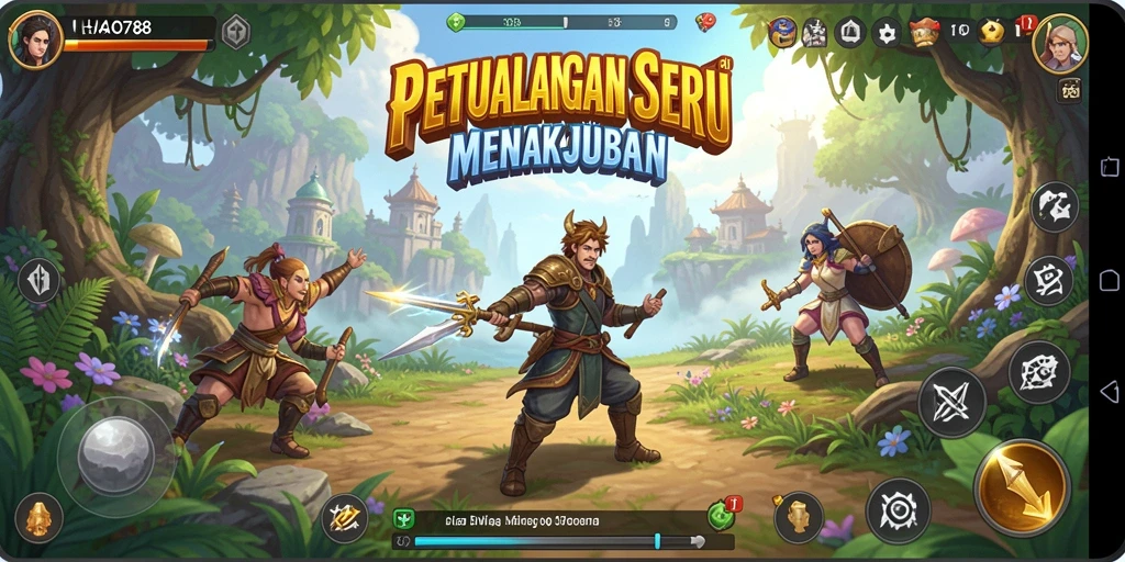 Screenshot gameplay HAO788 menampilkan aksi petualangan yang mendebarkan.