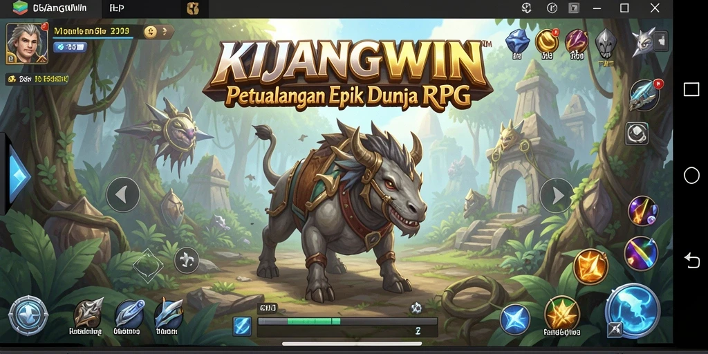 Tampilan gameplay RPG seru dan mendebarkan di KIJANGWIN.