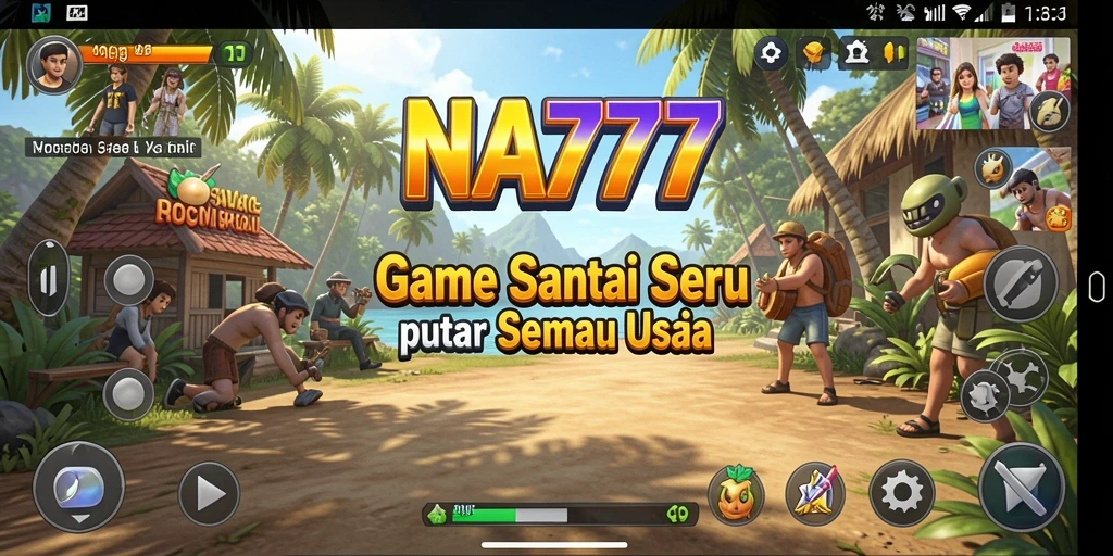Screenshot utama NA777 menampilkan gameplay santai yang menarik.