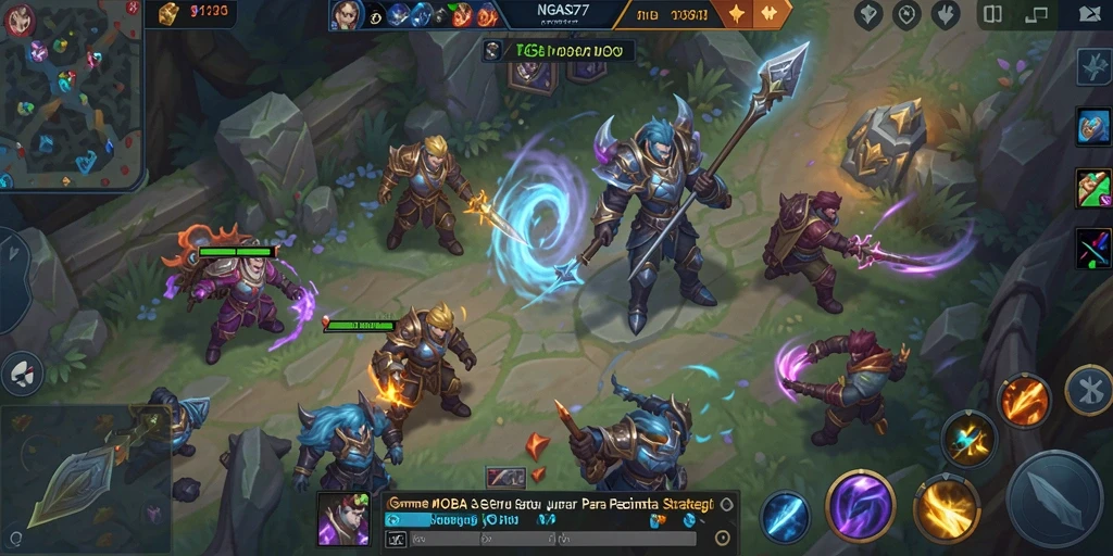 Screenshot gameplay NGASO77 yang menunjukkan karakter dalam aksi.