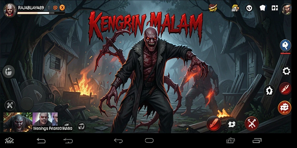 Screenshot RAJABUAYA89 menampilkan suasana gameplay Horror yang mencekam.