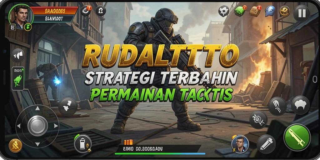 Tampilan gameplay menarik dari RUDALTOTO yang menunjukkan strategi pertempuran.
