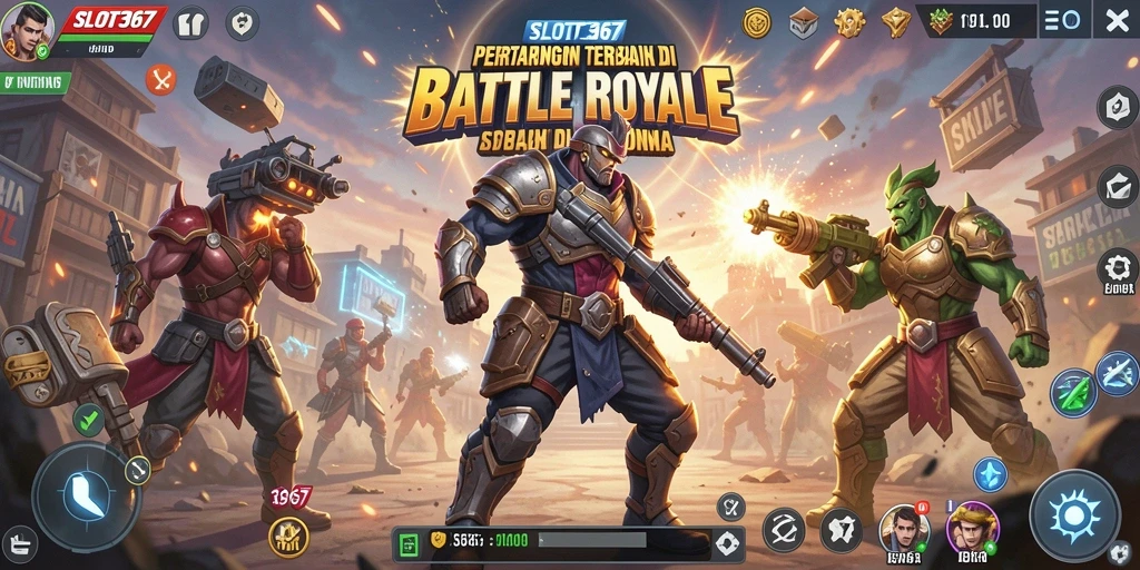 Gameplay menegangkan di SLOT367 dengan suasana Battle Royale.